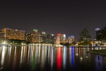 Orlando at night